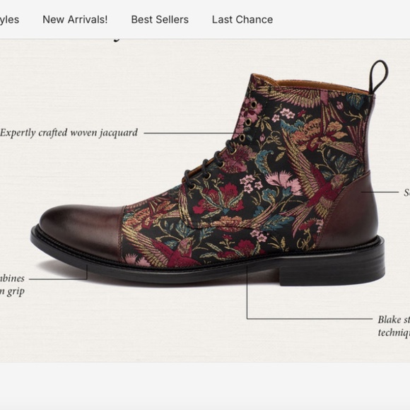 TAFT The Jack Boot in Paradise Men's IT/EU 39 (US 8) Handcrafted in Spain - Picture 11 of 11